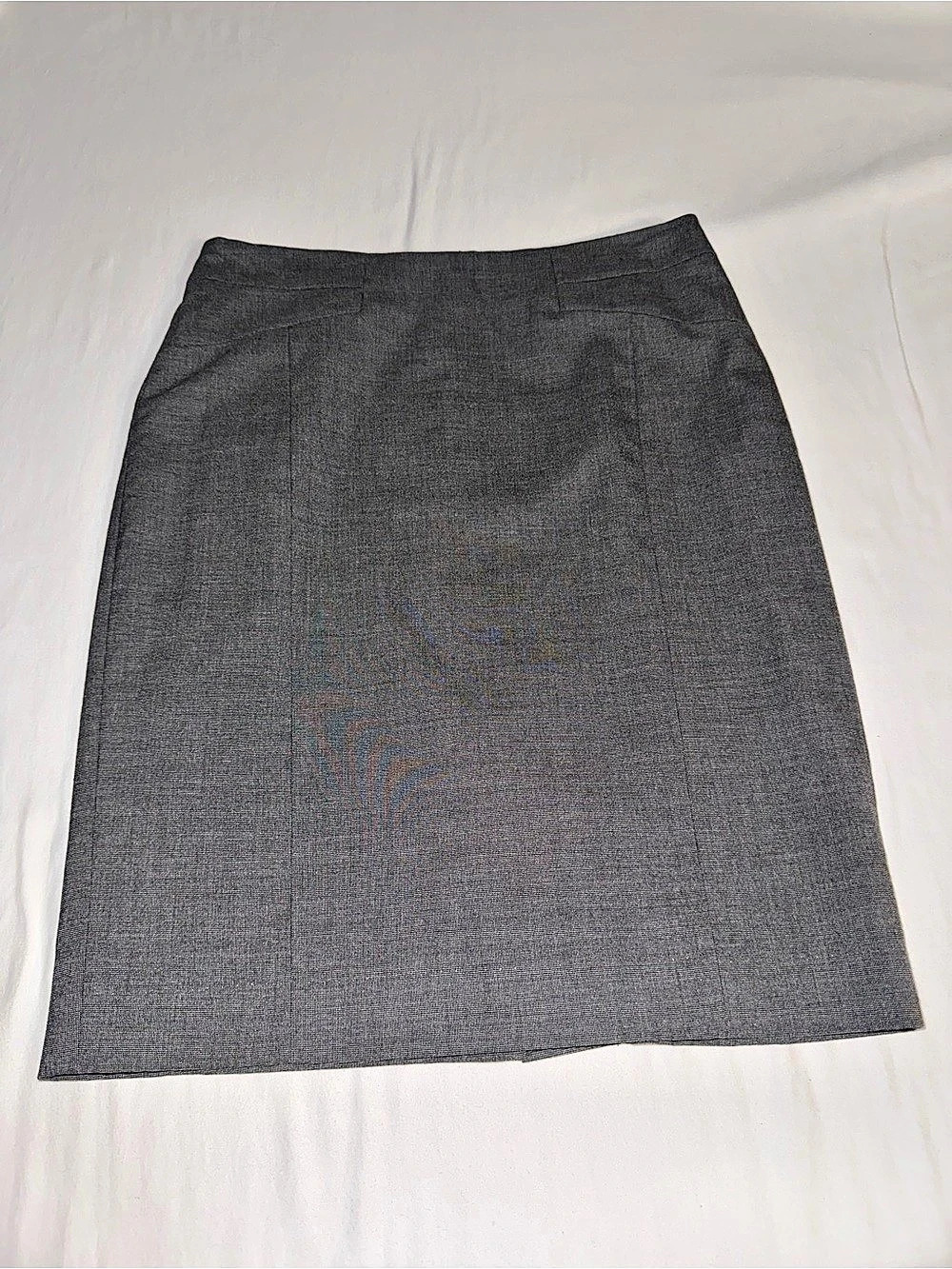 Ann Taylor Petite Checkered A-Line Skirt Gray Size 2P